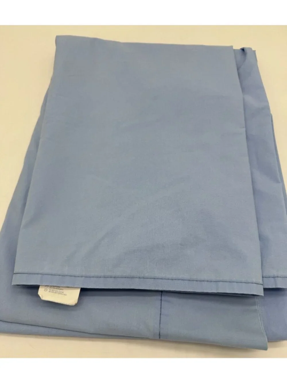 Martha Stewart Everyday Blue Solid Color Cotton Blend Twin Flat Sheet Bedding